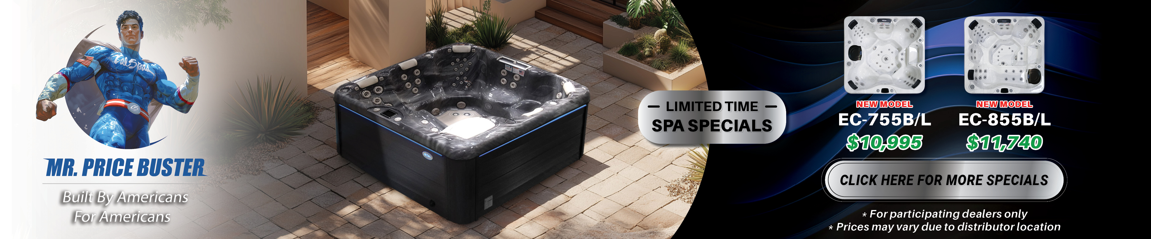 Calspas hot tub being used in a family setting - Independence